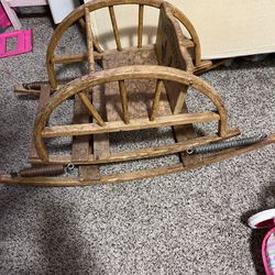 Old Rocking Chair High Chair 