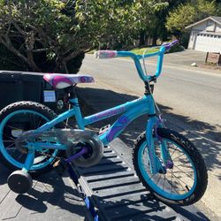 Child Kid Children Bike 16” Wheels With Training Wheels Bicycle Tricycle Trike in Good Condition