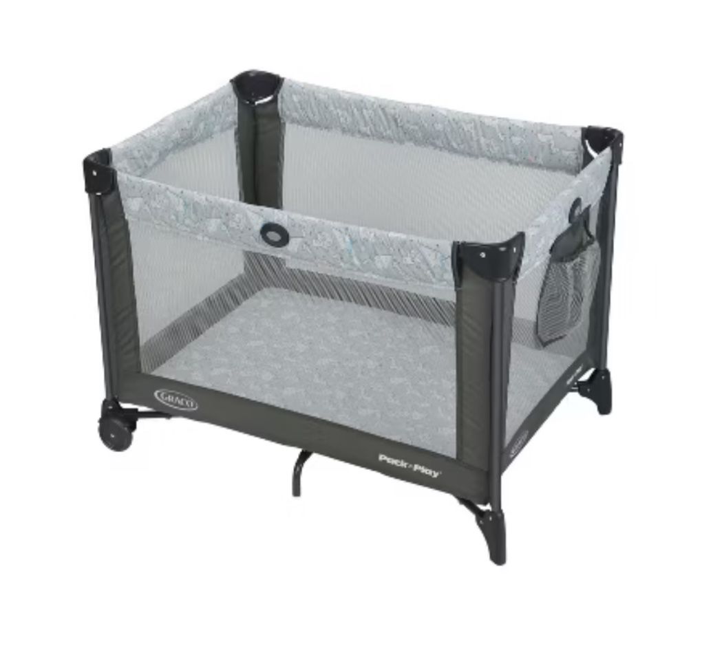 Collapsable Crib, Blue 
