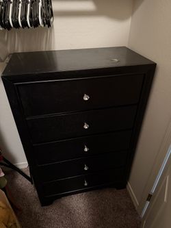 Micah black Chest w Diamond Handles
