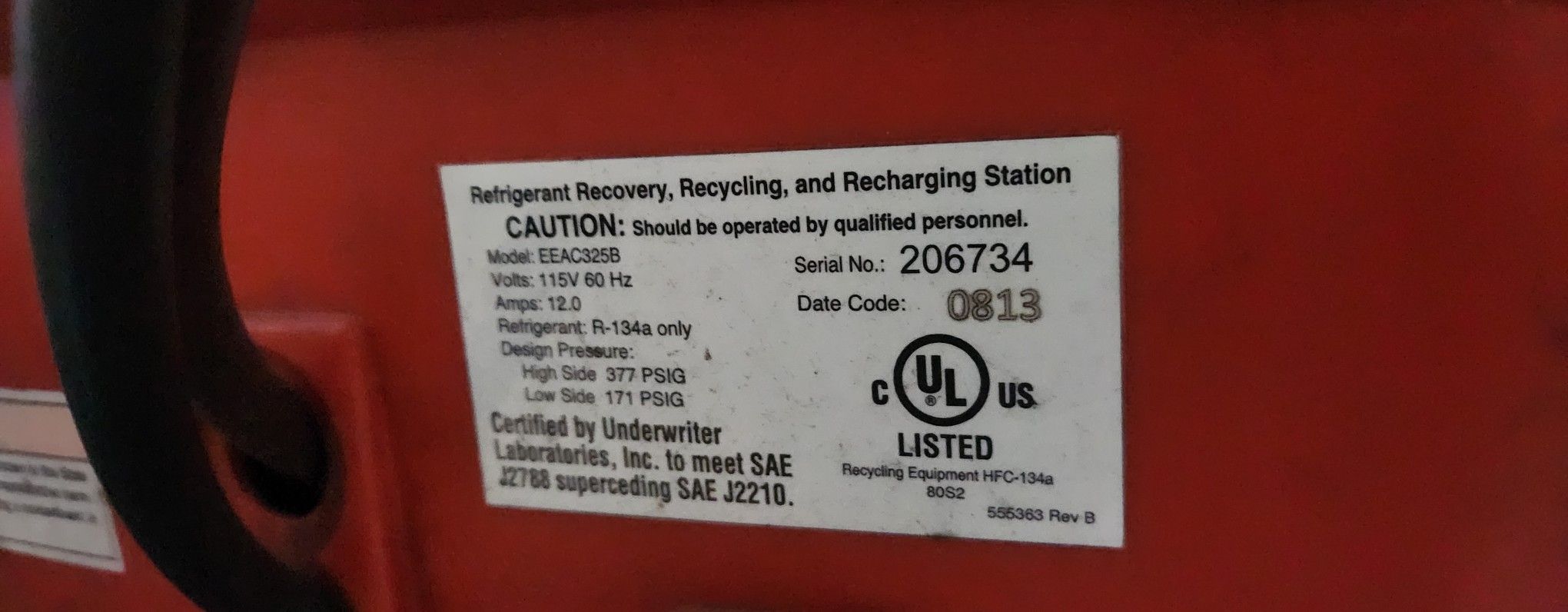 SNAP ON KOOL KARE PLUS A/C MACHINE Tools & Machinery