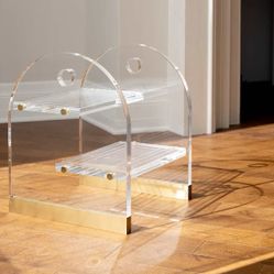 ODETTE LUCITE STOOL(NEW)