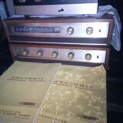 Vintage Heathkit Tube Amp & Stereo Stack – EA-2, AA-22, AJ-33 + Manuals