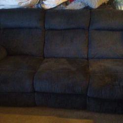 Ashley Sofa And LoveSeat W/ Tables And Lamps