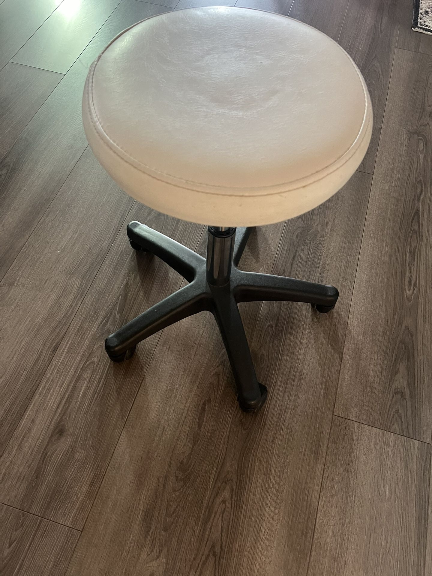 Esthetician White Stool