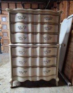 Real wood antique dresser