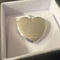 Tiffany & Co 1” Sterling Silver Heart Locket