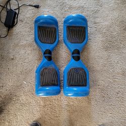 2 Used Blue 4WRD Surfus 2 Wheel Motorized Hover Boards