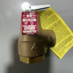 Brand New - Watts 3/4” x 3/4” pressure relief valve “374A-030” for furnace/boiler