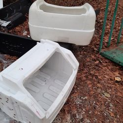 2 Plastic Containers 