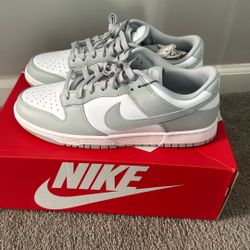 Nike Dunk Low White Grey Fog Sz 10