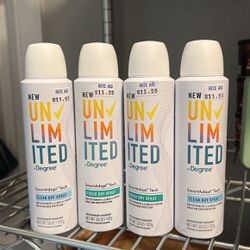 Degree Unlimited Deodorant $8 For All