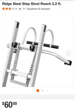 Ridge Steel Step Stool 2.2 ft Reach