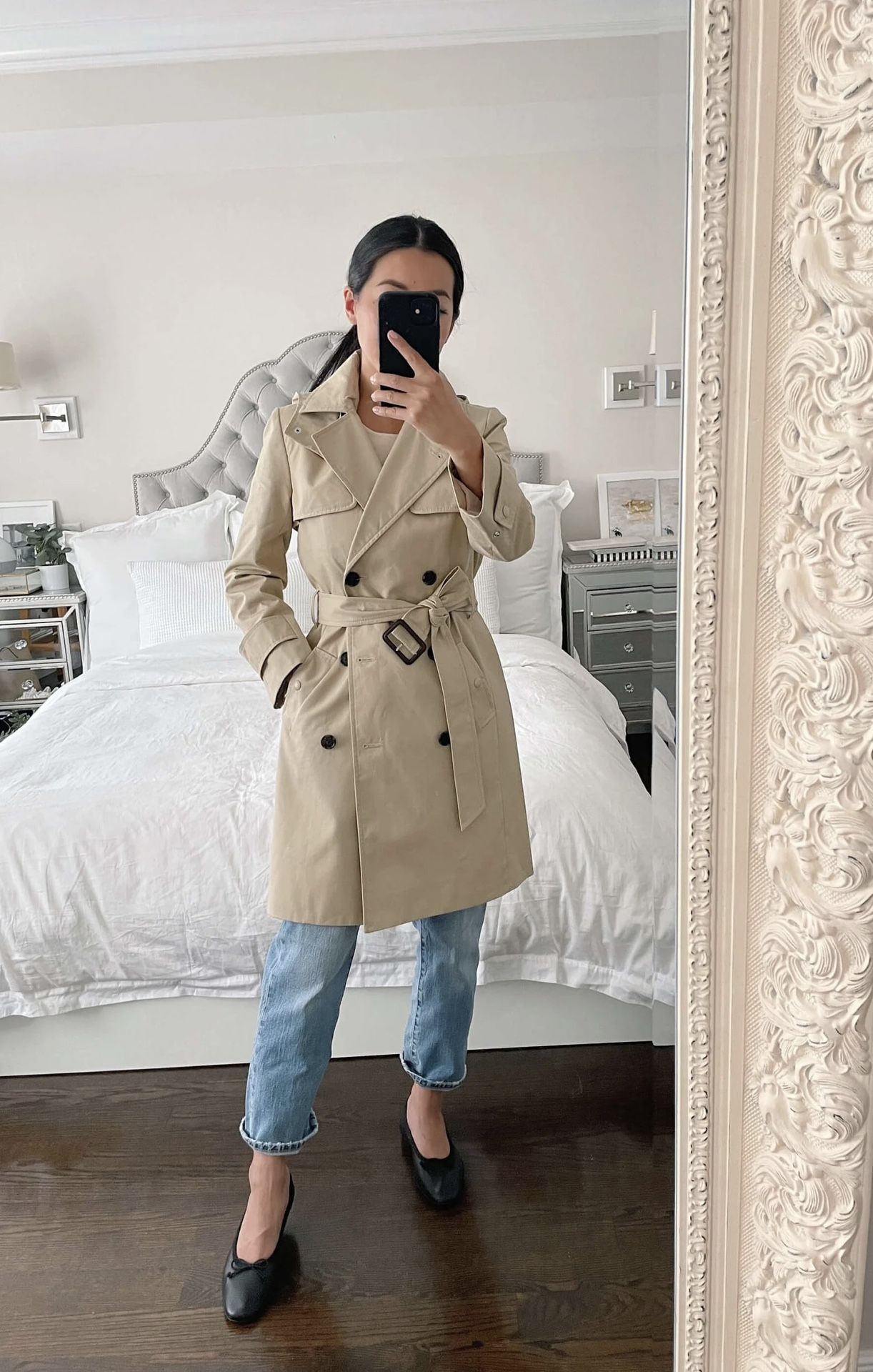 petite Icon Trench Coat 2P Xs