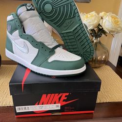 Brand New Nike Air Jordan Retro 1 George Green/metallic Silver Size 10.5, Not Supreme, Travis Scott, Union