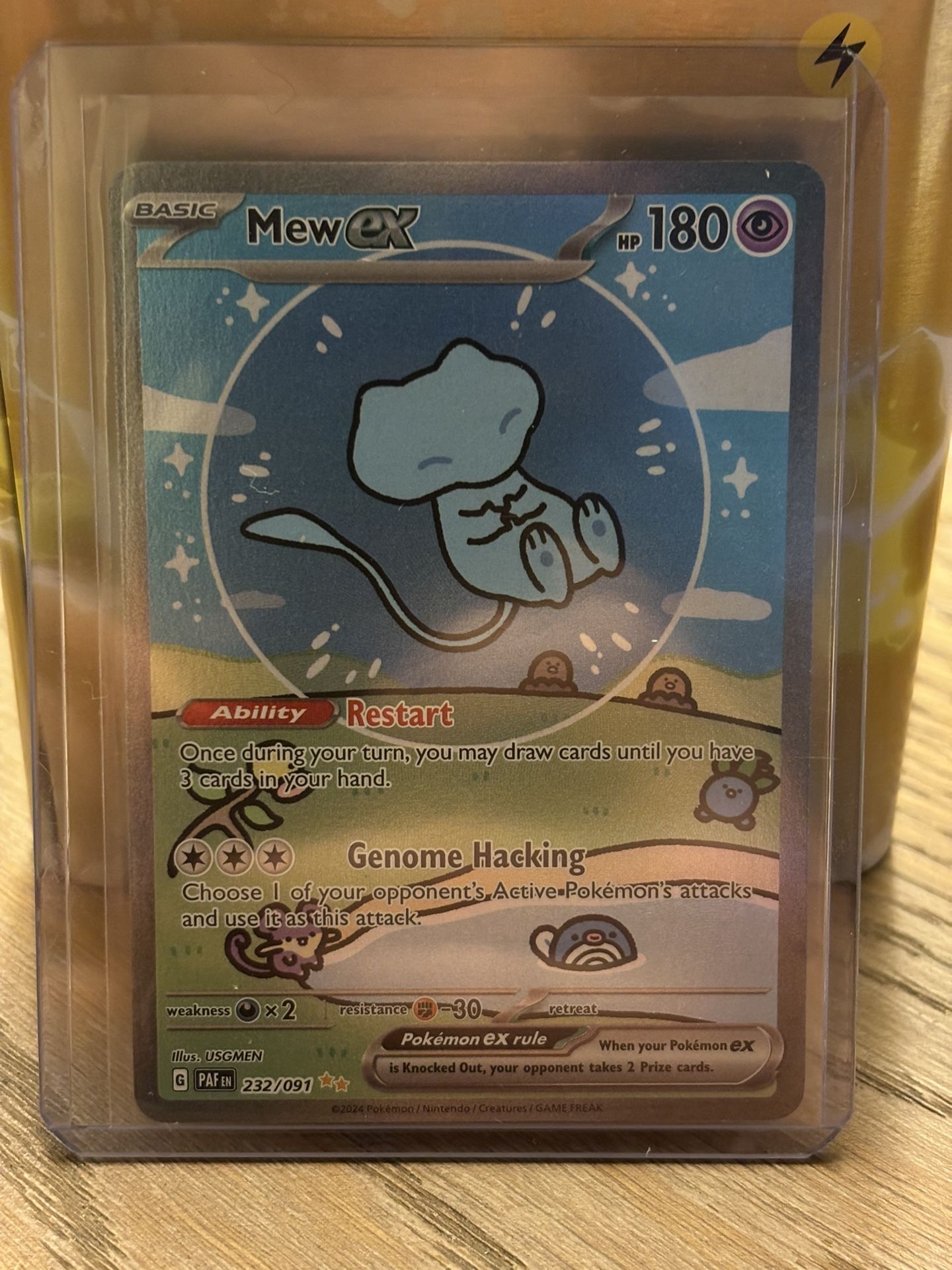 Mew EX 232/091 - Paldean Fates - Special Illustration Rare Full Art