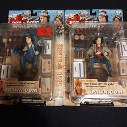 Bob & Doug Mckenzie x2 Figures New Mint 