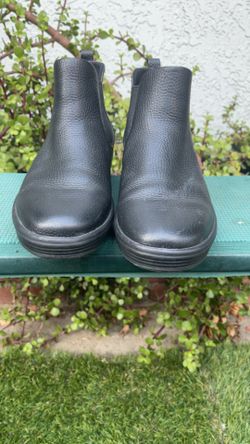 ECCO Soft 7 Chelsea Ankle Boots Shoes Women's Size 10-10.5 Black Leather Pull On