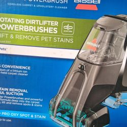 Used ! Bissell Cordless carpet & upholstery cleaner
Includes wall charger instructions.