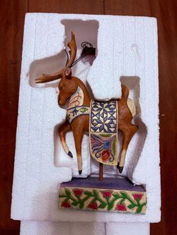 Jim Shore Dash Away Reindeer 118110 Heartwood Creek 2004 Retired New No Box