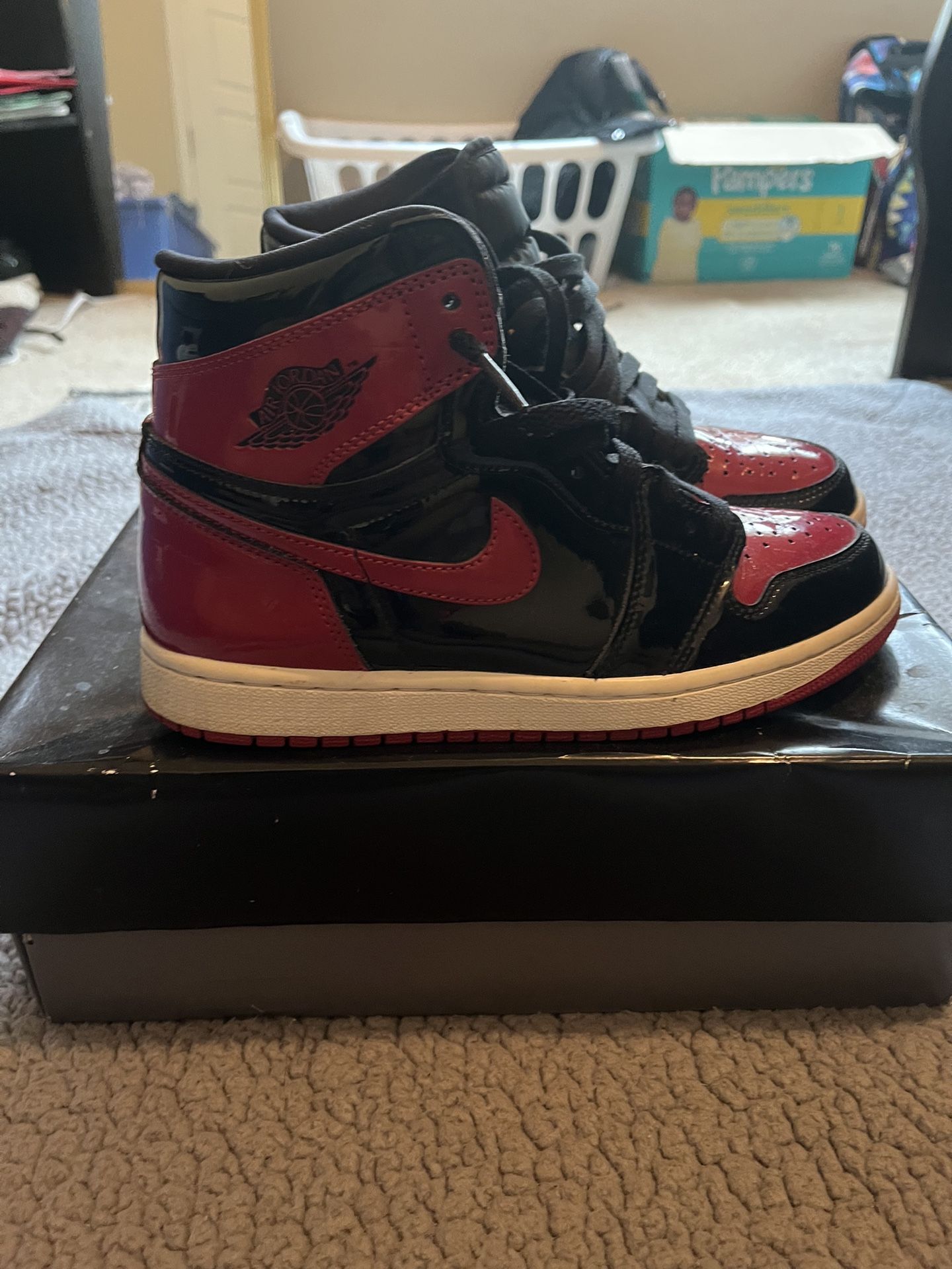 Air Jordan 1 Retro High ‘Patent Bred’ Size 8.5