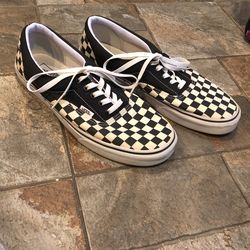 Men Vans Era Checkerboard in Night Sky/White - Mens Size 11