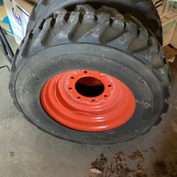 Skid steer Tire / Wheel For Kubota, Deere, Bobcat…etc FULL SET
