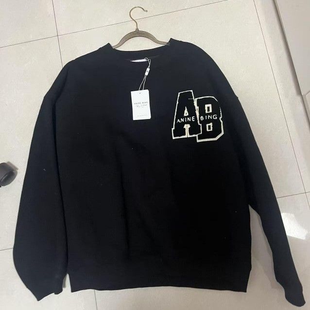Anine Bing Women's Black Sweatshirt, Large Size, NWT