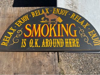 Camel cigarette wooden sign