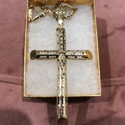 Gold Chain And Cross