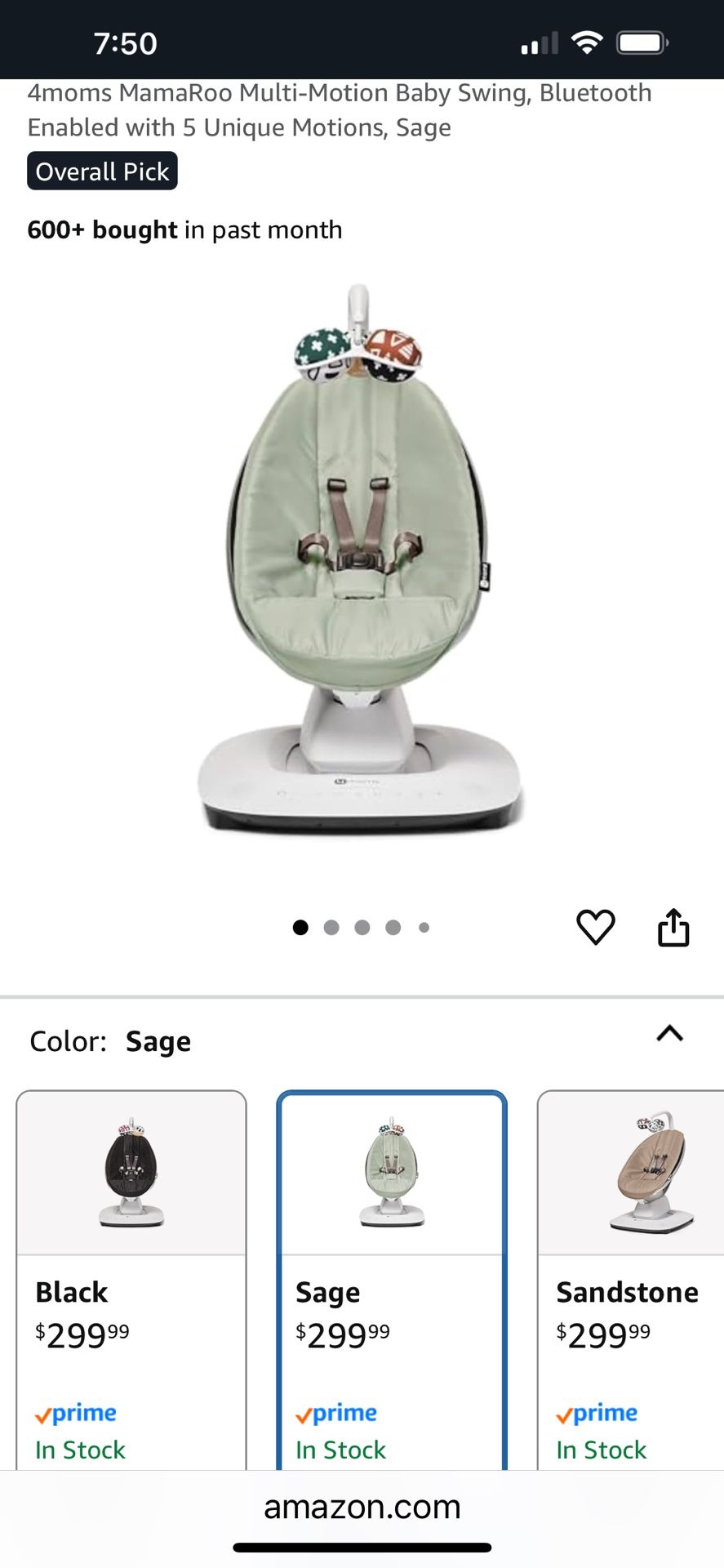 4moms Mamaroo Baby Swing Baby Rocker