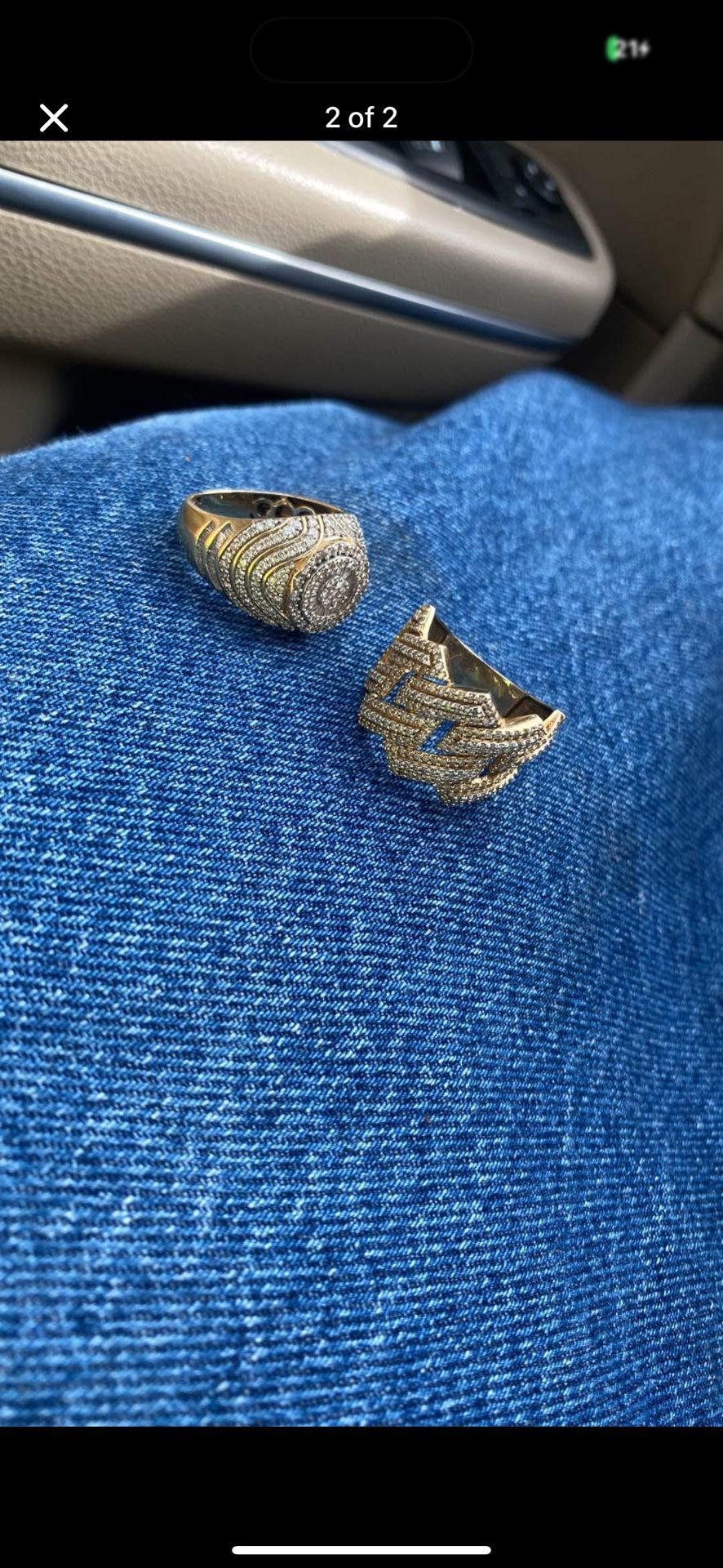 Diamond And Gold Rings