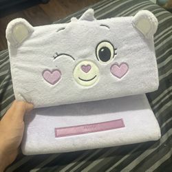 Preowned Purple Iscream Care Bears Share Bear Tablet Pillow