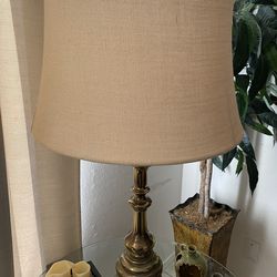 Vintage  Brass Base Lamp