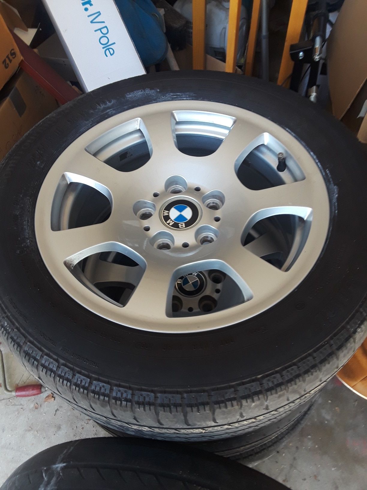 Set of 4 5 Series BMW rims and tires