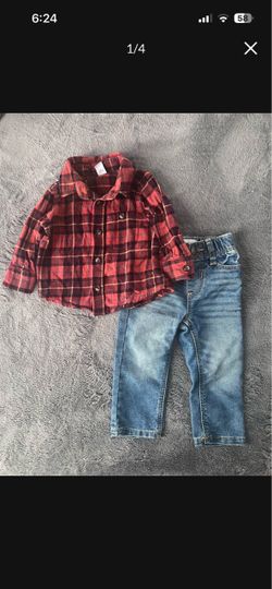 Old Navy Baby Boy Flannel & Jeans