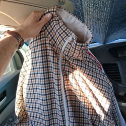  Zara Men's Houndstooth Warm Up Jacket