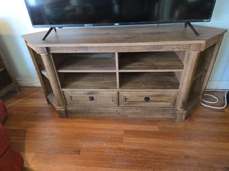 Tv stand with shelves plus drawers