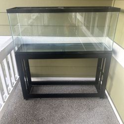 55 Gallon Aquarium With Stand Great For Fish , Reptile, Snake, Water Turtle 