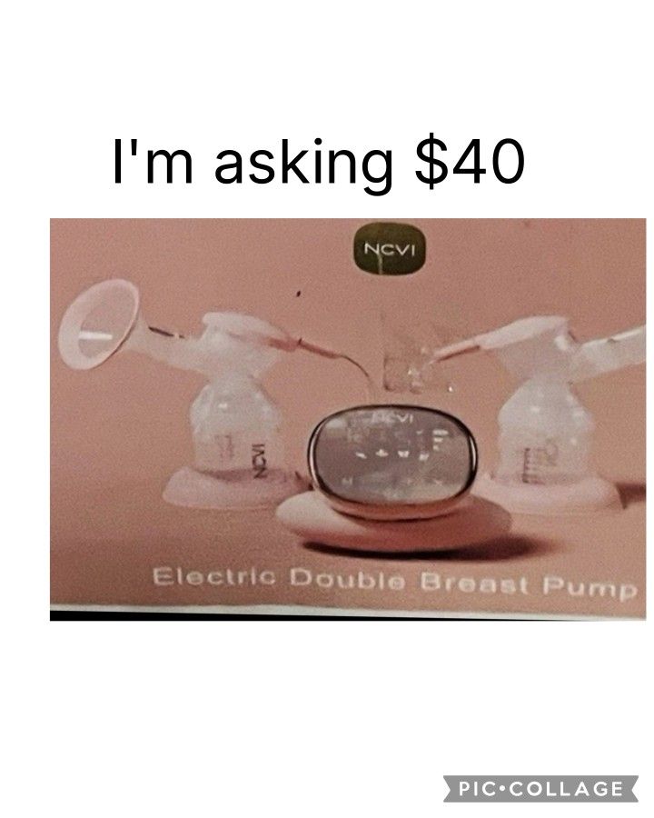 NCVI Double Electric Breast Pump AM8782 Portable Quiet USB Rechargeable