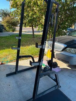 Sqaut rack with lat down