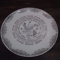 Vintage 1964 Decorative Plate