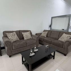 Safa And Loveseat Set. Ask For Price 