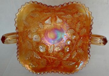 Carnival Glass Fruit and Flowers