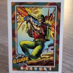 1991 vintage Hasbro Impel G.I. Joe Series 1 Bazooka #19 trading card 