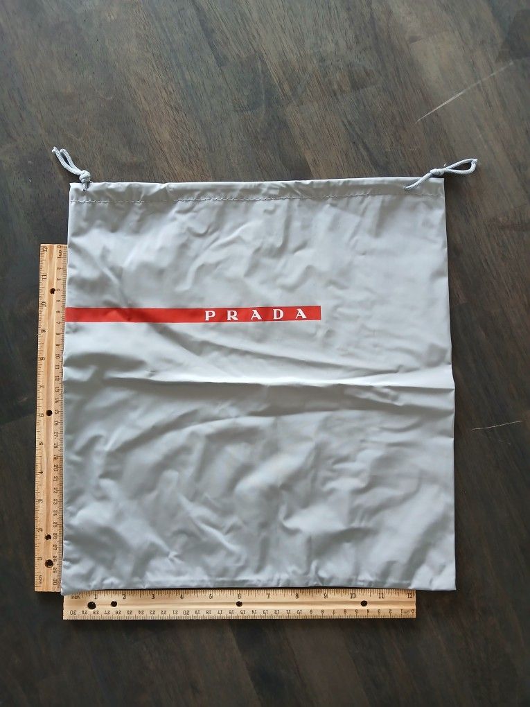 Vintage Prada Shoe Dust Drawstring Cloth Bag