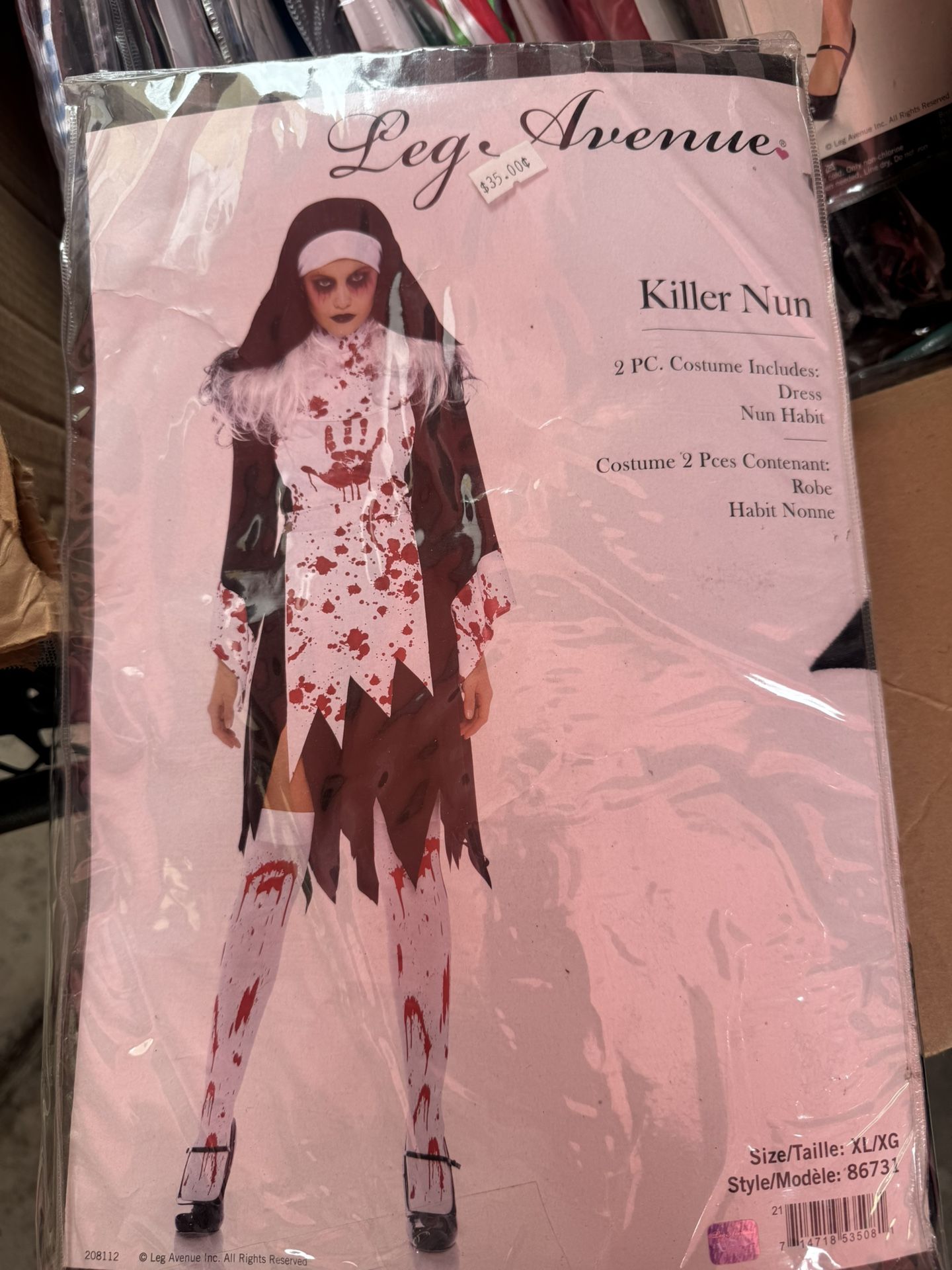 Killer Nun Costume XL New!!!