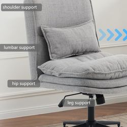 Cushioned Fabric Chair (Like NEW)