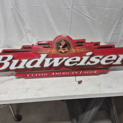 1998 Vintage Budwiser Lighted Sign