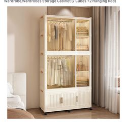 Collapsible Expandable wardrobe closed